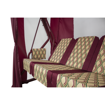 Садовые качели Arno Werk Оазис Люкс Плюс бордо