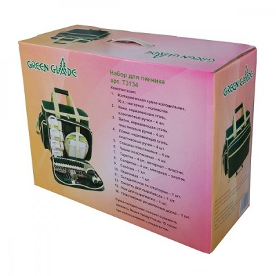 Набор для пикника Green Glade Т3134 24л/35 предметов