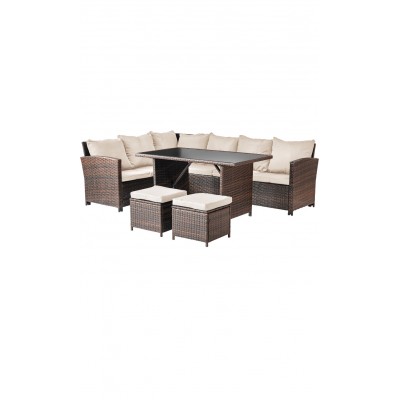 Комплект садовой мебели Sundays Santorini SFS 019 (бежевые подушки)