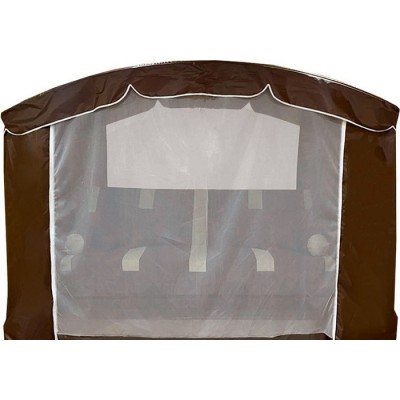 Садовые качели  LetoLux Сингапур (шоколад полоса) Садовые качели  LetoLux Сингапур (шоколад полоса)