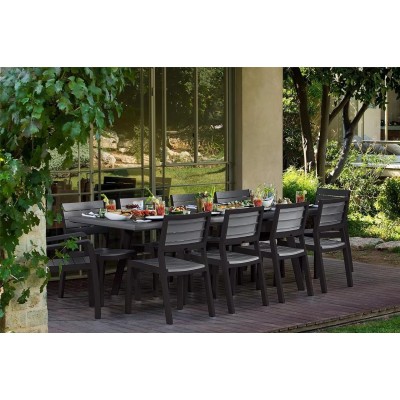 Стол Гармония раздвижной (Harmony Extendable), графит/серый