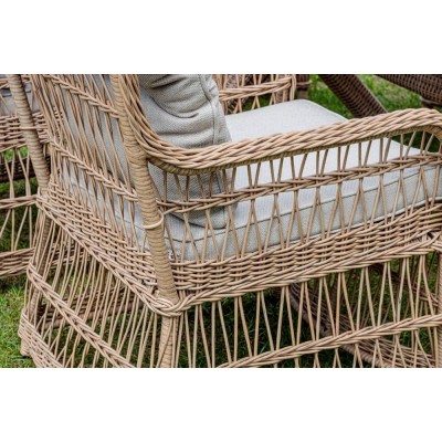 Обеденный комплект садовой мебели ISABELLA из ротанга