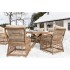 Обеденный комплект садовой мебели ISABELLA из ротанга