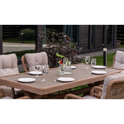 Обеденный комплект садовой мебели ISABELLA из ротанга