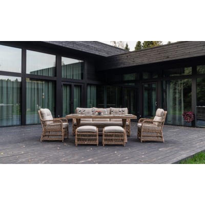 Обеденный комплект садовой мебели ALBERT из искусственного ротанга