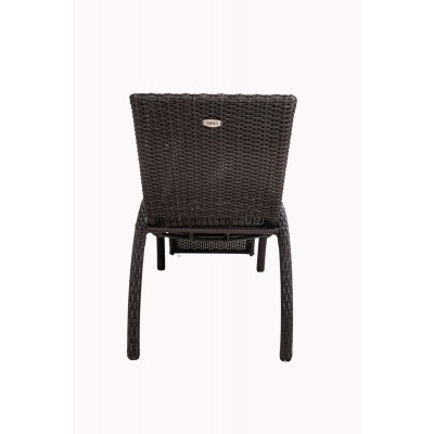 Шезлонг NICE, серо-коричневый