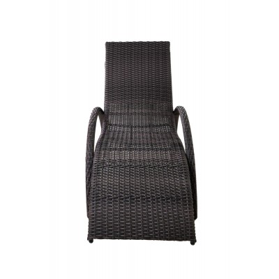 Шезлонг NICE, серо-коричневый