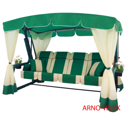 Садовые качели Arno Werk Эдем Люкс 76 (зеленый с зеленым каркасом)
