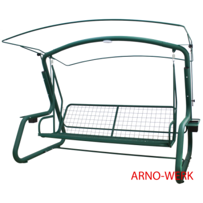 Садовые качели Arno Werk Эдем Люкс 76 (зеленый с зеленым каркасом)