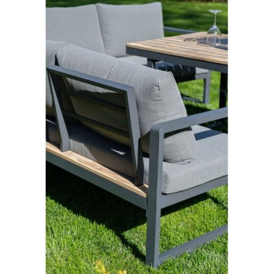 Набор для лаунж зоны из алюминия TOPA с обеденным столом