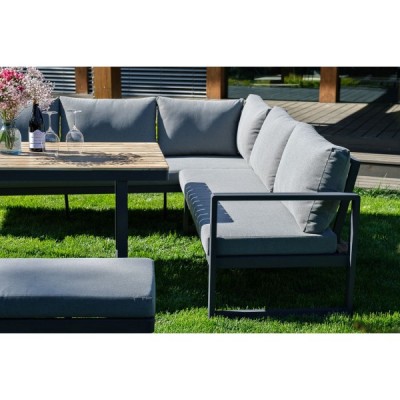 Набор для лаунж зоны из алюминия TOPA с обеденным столом