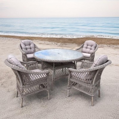 Комплект мебели T219/LV-217 Beige (4+1) с подушками в комплекте Комплект мебели T219/LV-217 Beige (4+1) с подушками в комплекте