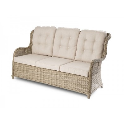 Диван садовый плетеный из искусственного ротанга GENEVA 3-х местный Диван садовый плетеный из искусственного ротанга GENEVA 3-х местный
