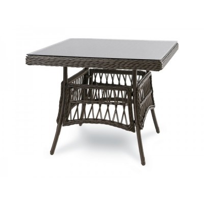 Стол садовый плетеный из искусственного ротанга CANNES 90 см