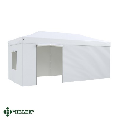 Тент-шатер быстросборный Helex 4360 3x6х3м белый
