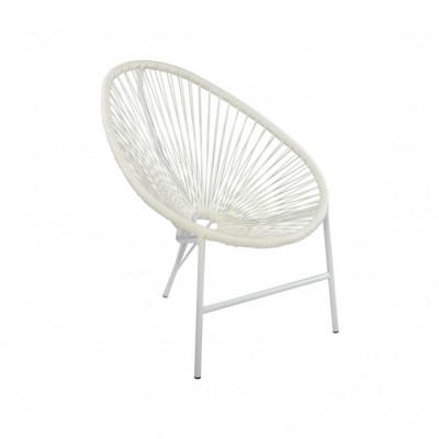 Комплект садовой мебели кофейный ACAPULCO (стол и 2 кресла), белый