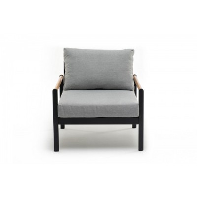 Кресло из алюминия MAYA темный графит