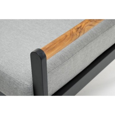 Кресло из алюминия MAYA темный графит