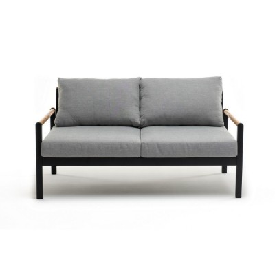 Диван из алюминия MAYA 2-х местный темный графит