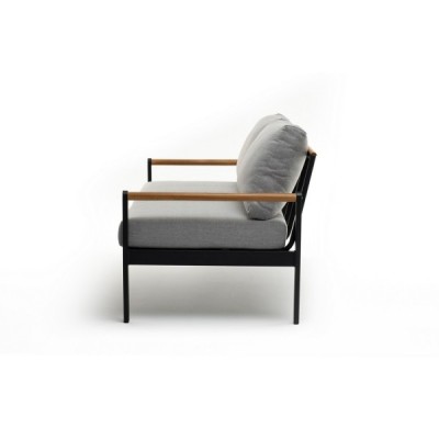 Диван из алюминия MAYA 2-х местный темный графит