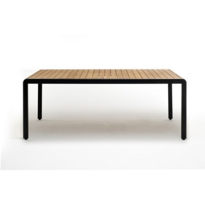 Обеденный стол из алюминия MAYA 200 см темный графит Обеденный стол из алюминия MAYA 200 см темный графит