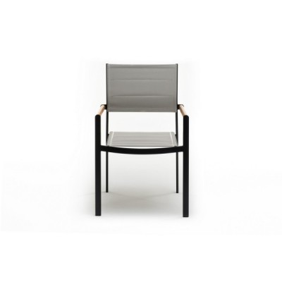 Стул из алюминия MAYA темный графит