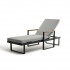 Шезлонг из алюминия MAYA темный графит Шезлонг из алюминия MAYA темный графит