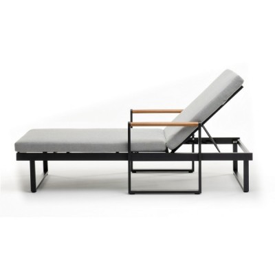 Шезлонг из алюминия MAYA темный графит Шезлонг из алюминия MAYA темный графит
