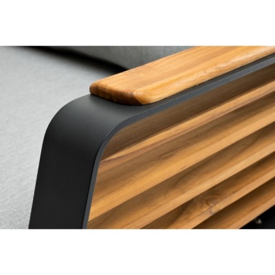 Кресло из алюминия AURA темный графит