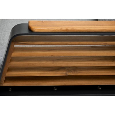 Кресло из алюминия AURA темный графит