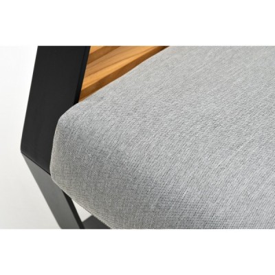 Кресло из алюминия AURA темный графит