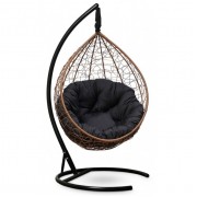 Подвесное кресло-кокон Sevilla Verde горячий шоколад, подушка черная