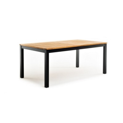 Обеденный стол из алюминия LONDON 180/240 см раздвижной темный графит