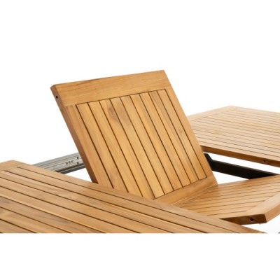 Обеденный стол из алюминия LONDON 180/240 см раздвижной темный графит