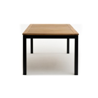 Обеденный стол из алюминия LONDON 180/240 см раздвижной темный графит