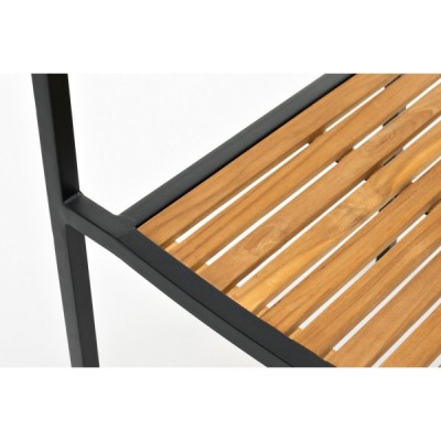 Стул из алюминия LONDON темный графит