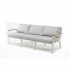 Диван из алюминия CONCORDE 3-х местный белый
