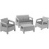 Комплект садовой мебели Корфу сет (Corfu set) серый