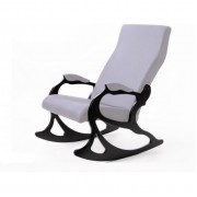 Кресло-качалка Мебелик Санторини серый/венге