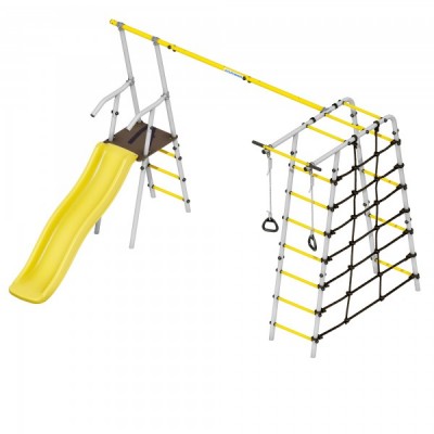 Дачный комплекс Богатырь Плюс 2 (без качелей) Romana 103.12.06 (серый/жёлтый) Дачный комплекс Богатырь Плюс 2 (без качелей) Romana 103.12.06 (серый/жёлтый)