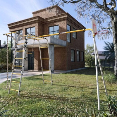 Дачный комплекс Акробат 2 (без качелей) Romana 103.19.05 (серый/жёлтый) Дачный комплекс Акробат 2 (без качелей) Romana 103.19.05 (серый/жёлтый)