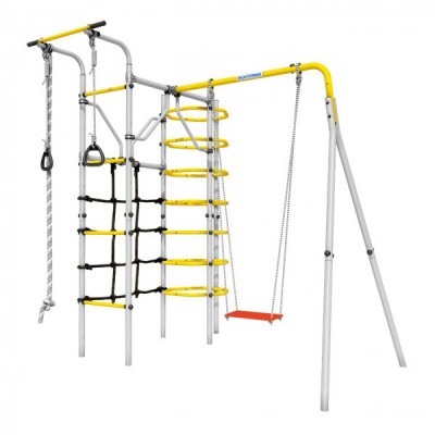 Дачный комплекс Космос + ФАНЕРНЫЕ качели Romana 103.21.05 (серый/жёлтый) Дачный комплекс Космос + ФАНЕРНЫЕ качели Romana 103.21.05 (серый/жёлтый)