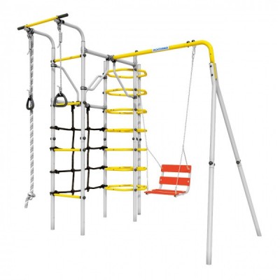 Дачный комплекс Космос + ЦЕПНЫЕ качели Romana 103.21.05 (серый/жёлтый) Дачный комплекс Космос + ЦЕПНЫЕ качели Romana 103.21.05 (серый/жёлтый)