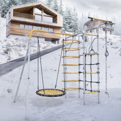 Дачный комплекс Космос + ГНЕЗДО качели-гнездо 80 см Romana 103.21.05 (серый/жёлтый) Дачный комплекс Космос + ГНЕЗДО качели-гнездо 80 см Romana 103.21.05 (серый/жёлтый)