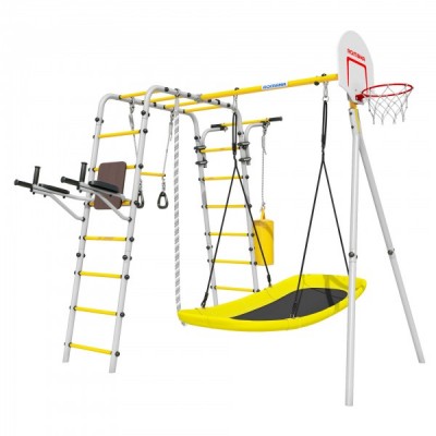 Дачный комплекс Fitness + ЛОДКА качели Romana 103.20.05 (серый/жёлтый) Дачный комплекс Fitness + ЛОДКА качели Romana 103.20.05 (серый/жёлтый)