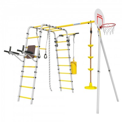 Дачный комплекс Fitness + ДИСК качели Romana 103.20.05 (серый/жёлтый) Дачный комплекс Fitness + ДИСК качели Romana 103.20.05 (серый/жёлтый)
