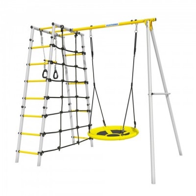 Дачный комплекс Romana D1 + ГНЕЗДО качели 103.31.06 (серый/жёлтый) Дачный комплекс Romana D1 + ГНЕЗДО качели 103.31.06 (серый/жёлтый)