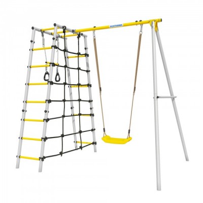 Дачный комплекс Romana D1 + ПЛАСТИКОВЫЕ качели 103.31.06 (серый/жёлтый) Дачный комплекс Romana D1 + ПЛАСТИКОВЫЕ качели 103.31.06 (серый/жёлтый)