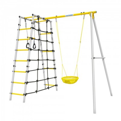 Дачный комплекс Romana D1 + СЕТКА качели 103.31.06 (серый/жёлтый) Дачный комплекс Romana D1 + СЕТКА качели 103.31.06 (серый/жёлтый)