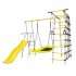 Дачный комплекс Богатырь + ЛОДКА качели Romana 103.07.06 (серый/жёлтый)